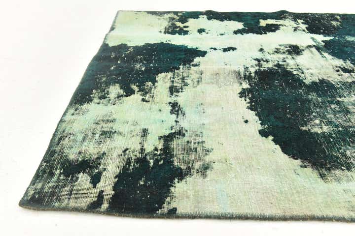 3' 9 x 3' 10 Hand Knotted Ultra Vintage Persian Wool Square Rug