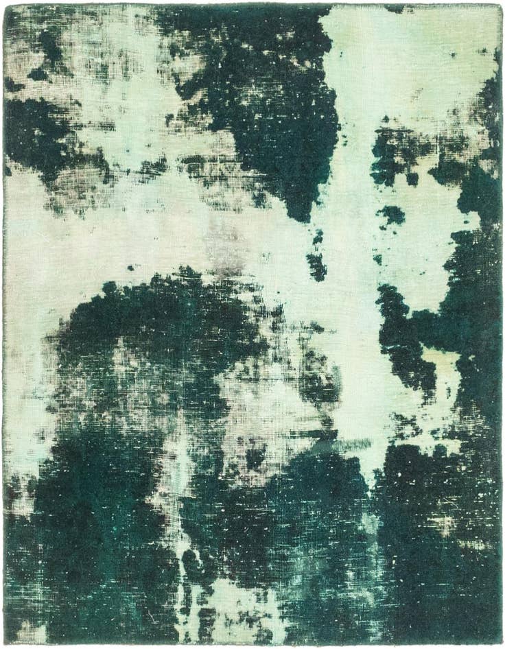 Detail image of 3' 9 x 3' 10 Hand Knotted Ultra Vintage Persian Wool Square Rug
