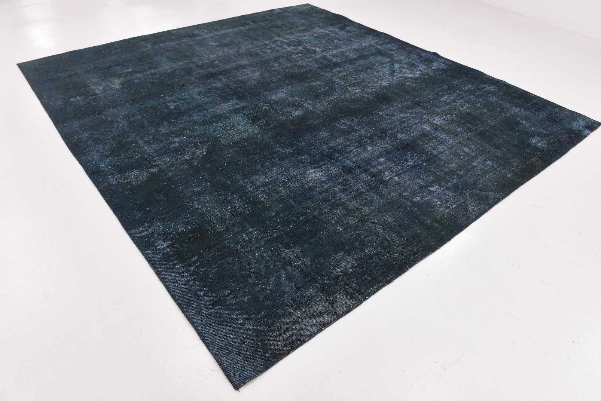 9' 8 x 10' 6 Hand Knotted Ultra Vintage Persian Wool Square Rug