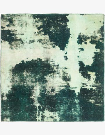 3' 9 x 3' 10 Hand Knotted Ultra Vintage Persian Wool Square Rug