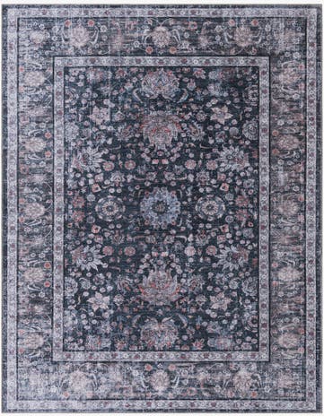 Ink Black Yara Rug