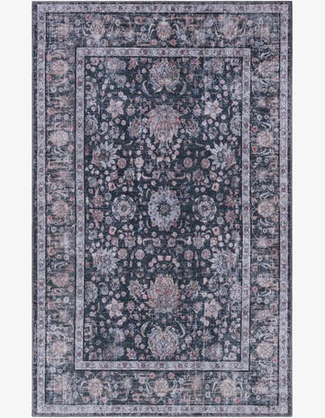 Ink Black Yara Rug