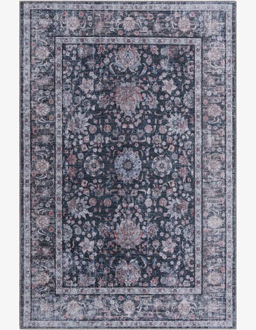 Ink Black Yara Rug