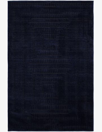 Inkwell Blue Textura Designer Rug