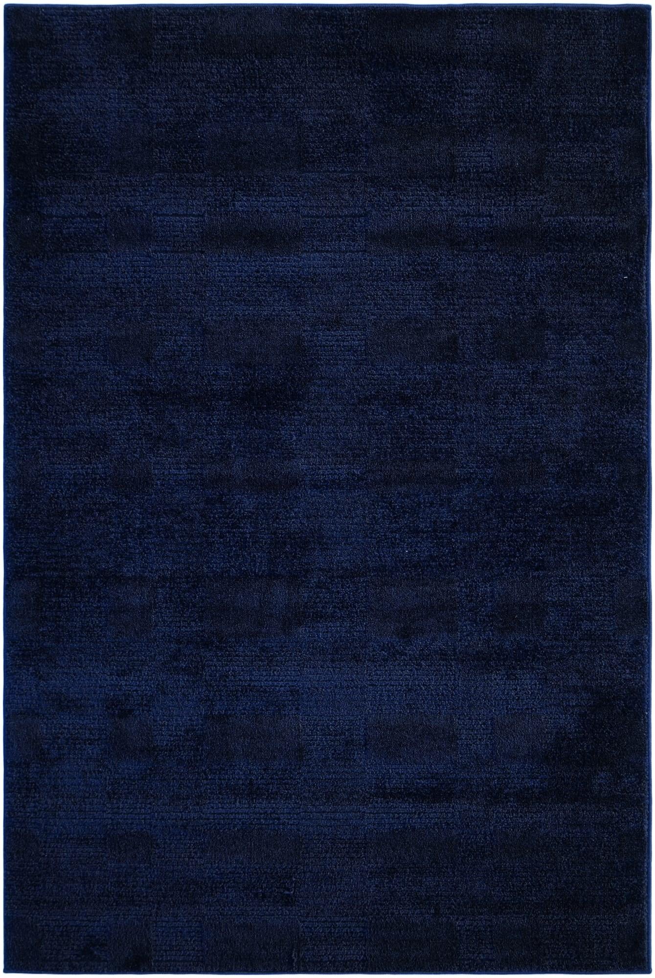 Inkwell Blue Textura Designer Rug