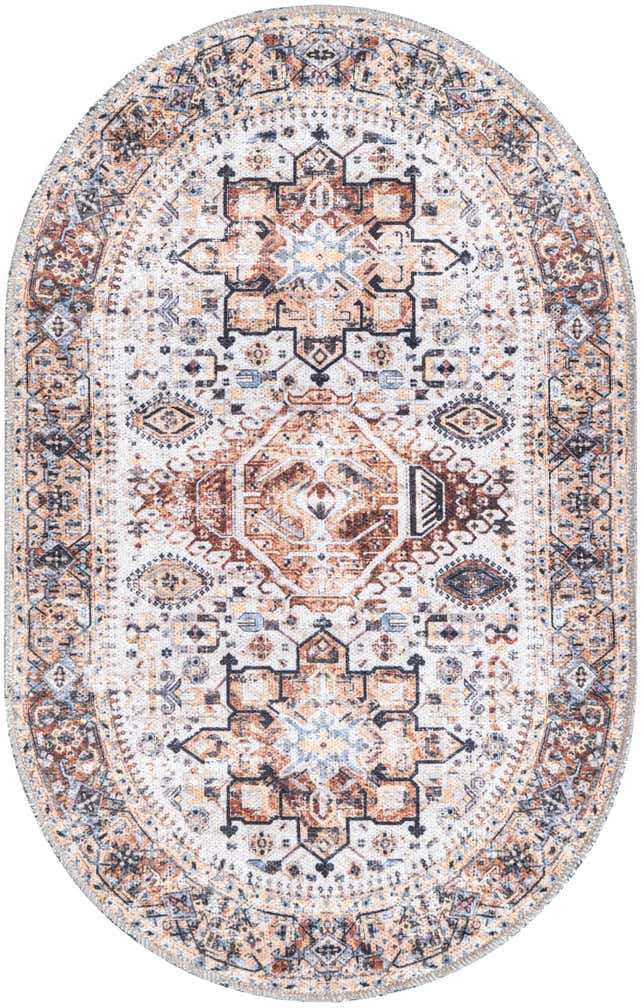 2' x 3' 1 Washable Yara Oval Rug