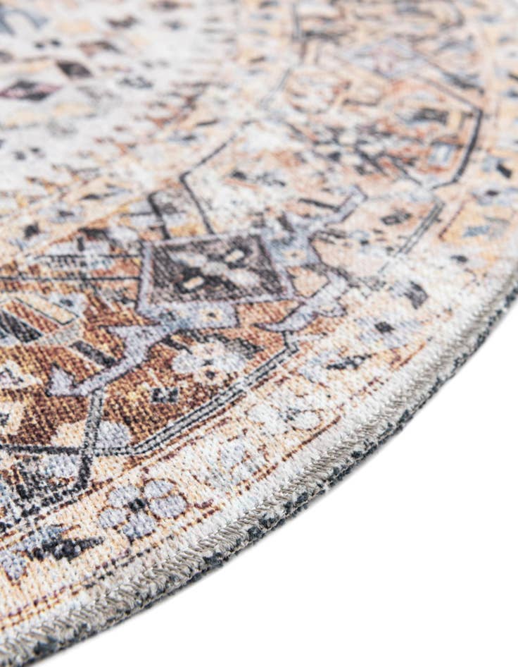 Detail image of 6' 1 x 9' Washable Yara Oval Rug