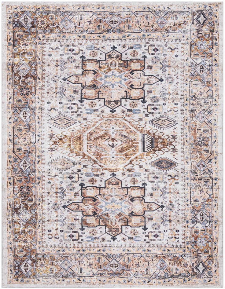 Detail image of 7' 10 x 10' Washable Yara Rug
