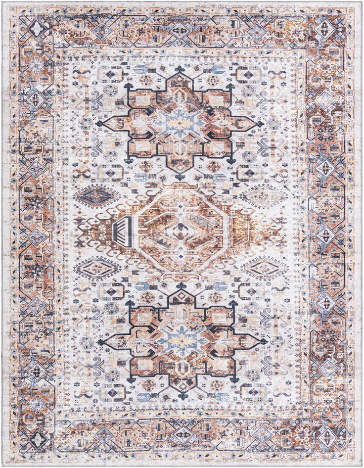 Detail image of 7' 1 x 10' Washable Yara Rug