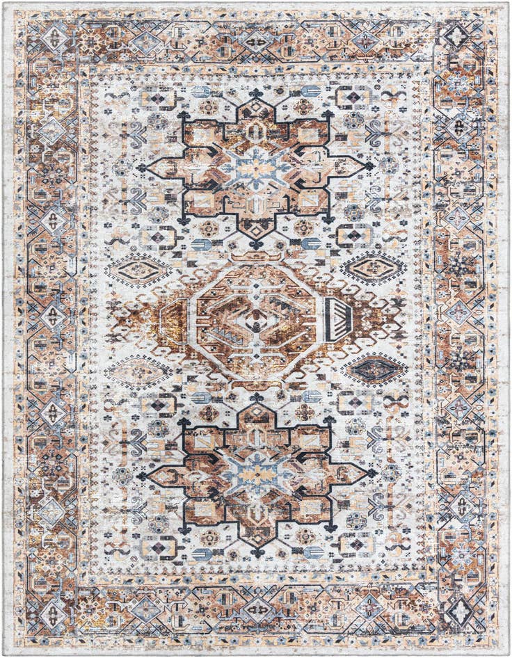 Detail image of 7' 10 x 11' Washable Yara Rug