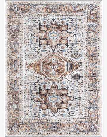 Ivory Almond Washable Yara Rug