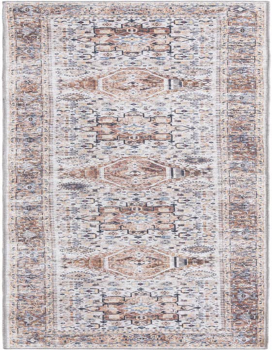 Detail image of 2' 7 x 10' Washable Yara Runner Rug