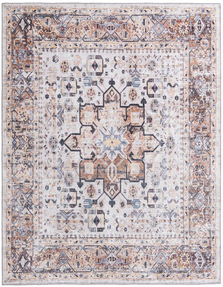 Detail image of 7' 10 x 7' 10 Washable Yara Square Rug