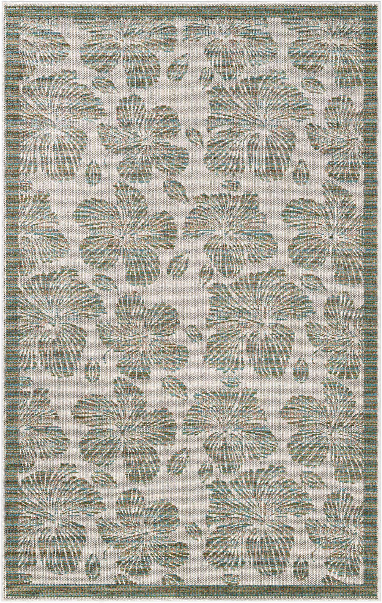 5' 3 x 8' Easy-Clean Baja Indoor / Outdoor Rug