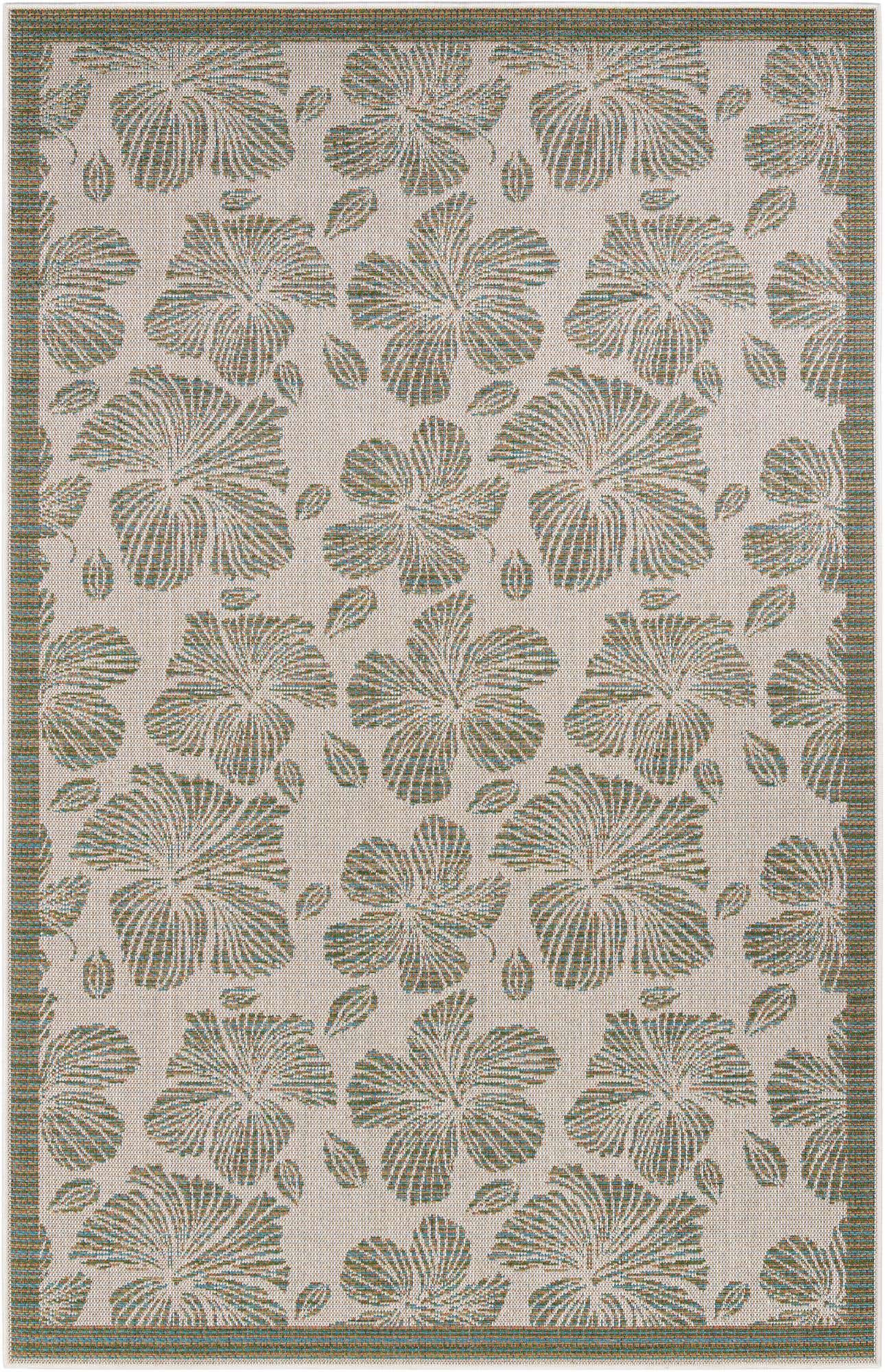 6' 1 x 9' Easy-Clean Baja Indoor / Outdoor Rug