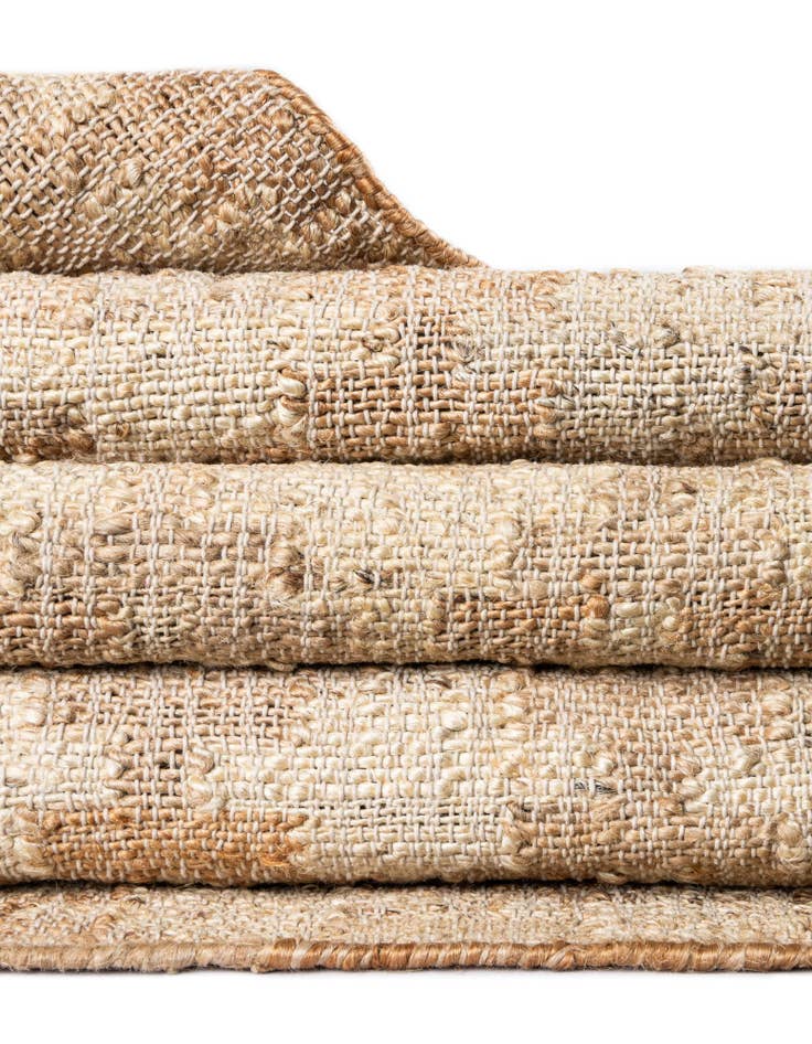 Detail image of 4' 2 x 5' 7 Hand Woven Kala Handwoven Jute Rug
