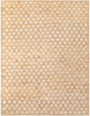 Ivory and Beige Hand Woven Kala Handwoven Jute Rug