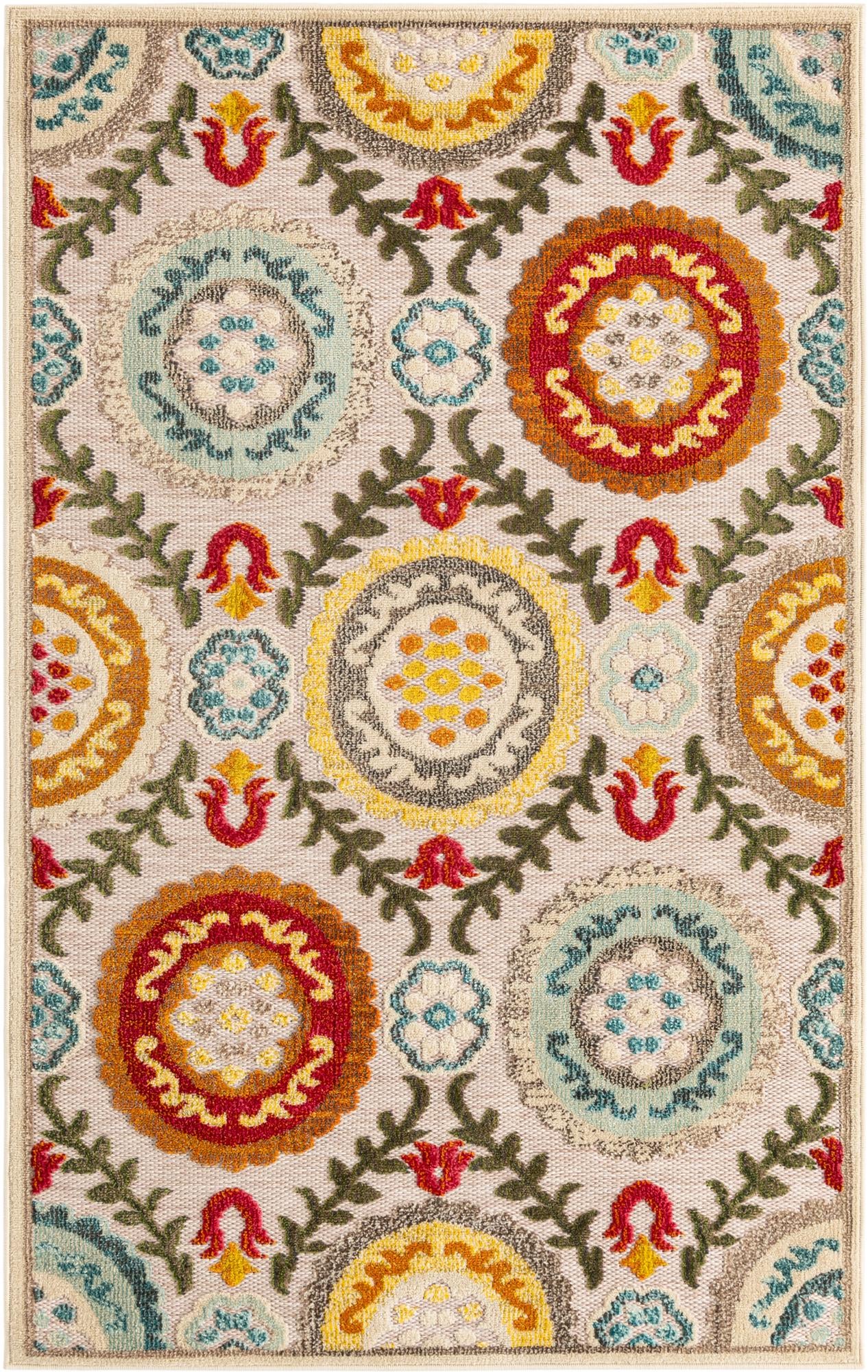 4' x 6' Easy-Clean Casablanca Indoor / Outdoor Rug