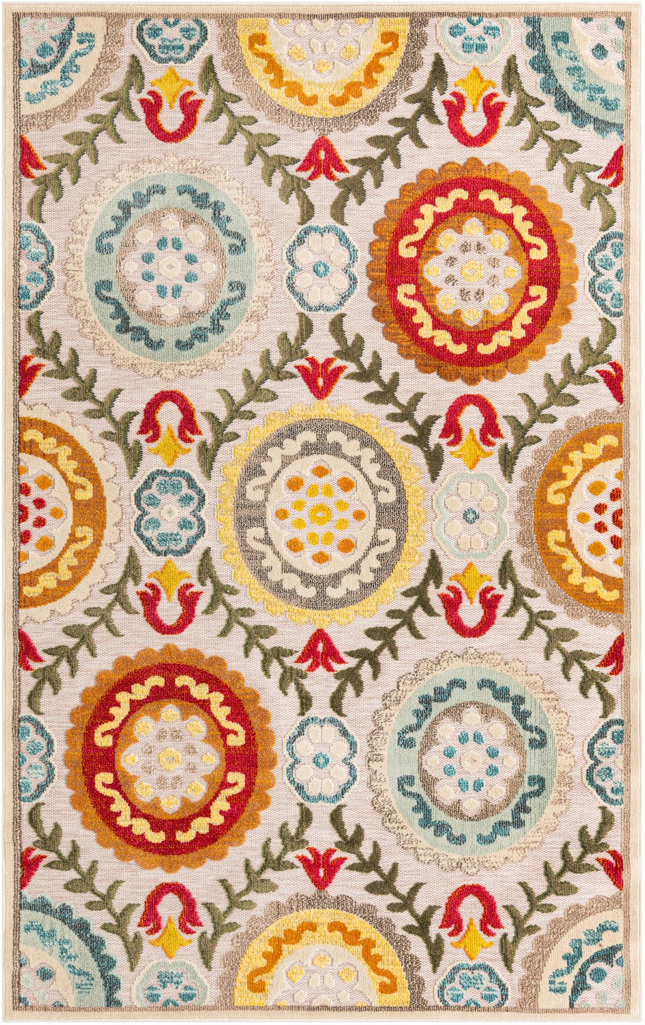 6' x 9' Easy-Clean Casablanca Indoor / Outdoor Rug