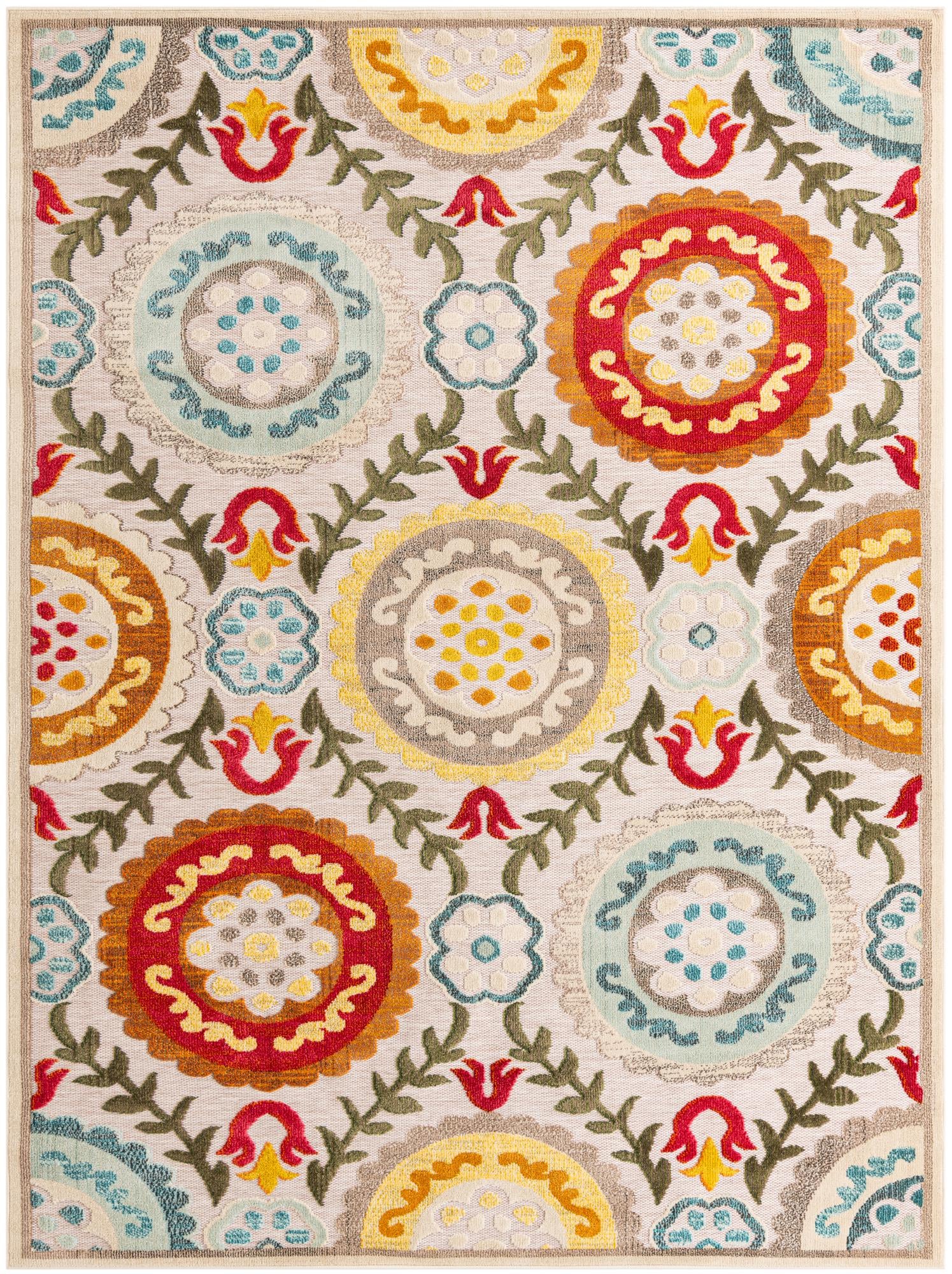 7' 10 x 10' Easy-Clean Casablanca Indoor / Outdoor Rug