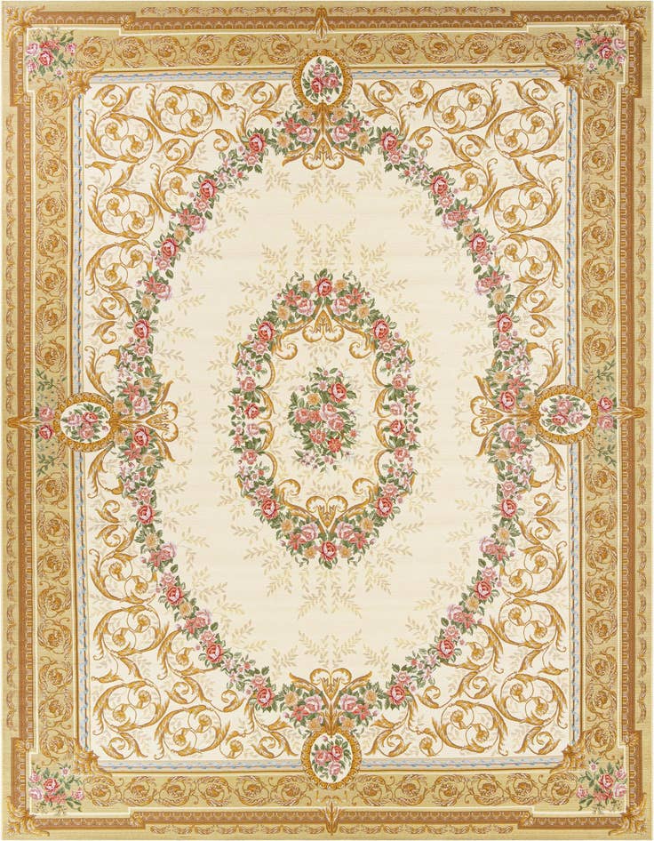 Detail image of 10' x 14' Easy-Clean Traditional Indoor / Outdoor Rug