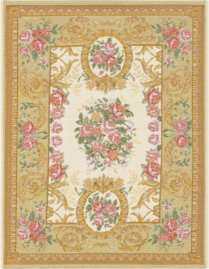 Detail image of 2' x 3' Easy-Clean Traditional Indoor / Outdoor Rug