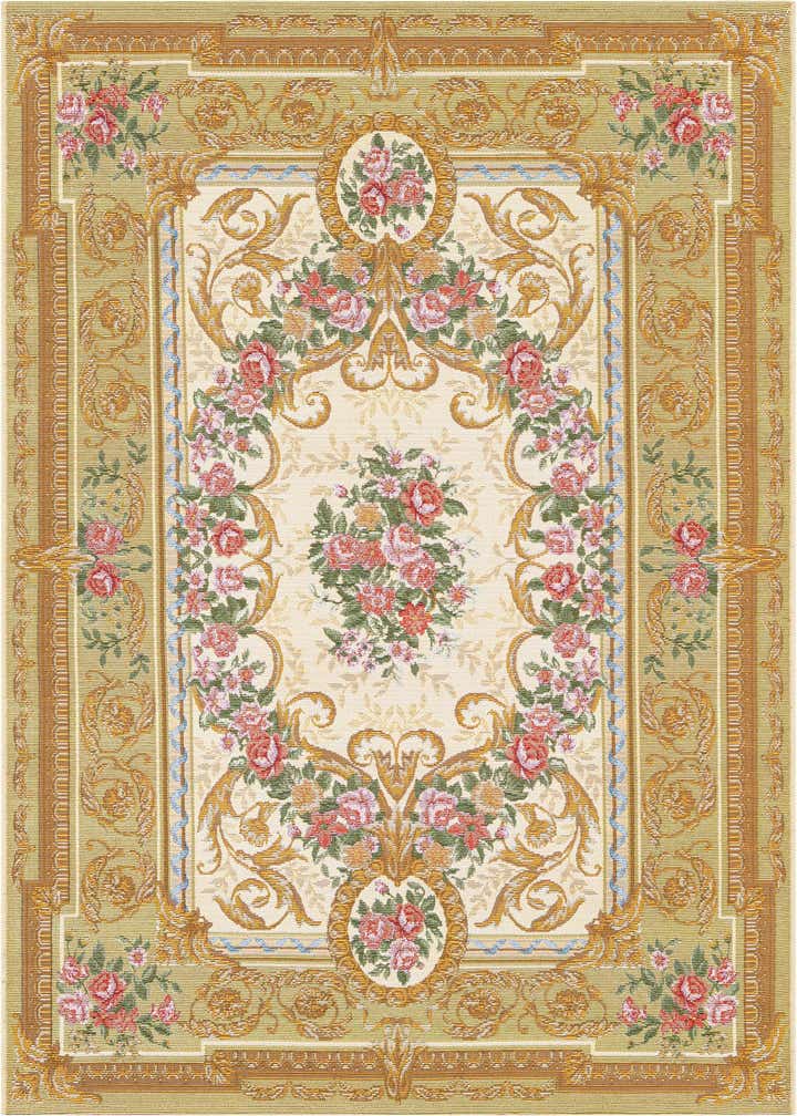 4' x 6' Easy-Clean Traditional Indoor / Outdoor Rug