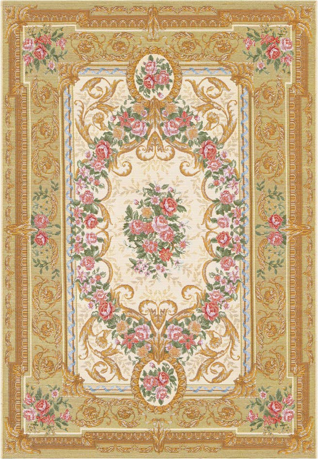 Detail image of 4' x 6' Easy-Clean Traditional Indoor / Outdoor Rug