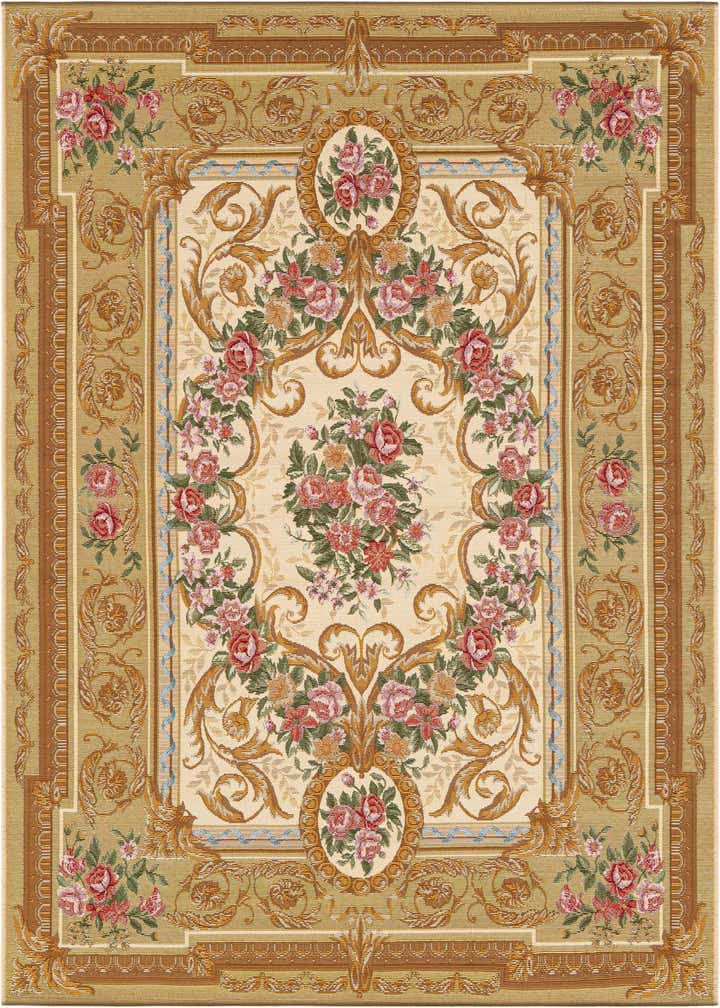 5' x 7' Easy-Clean Traditional Indoor / Outdoor Rug