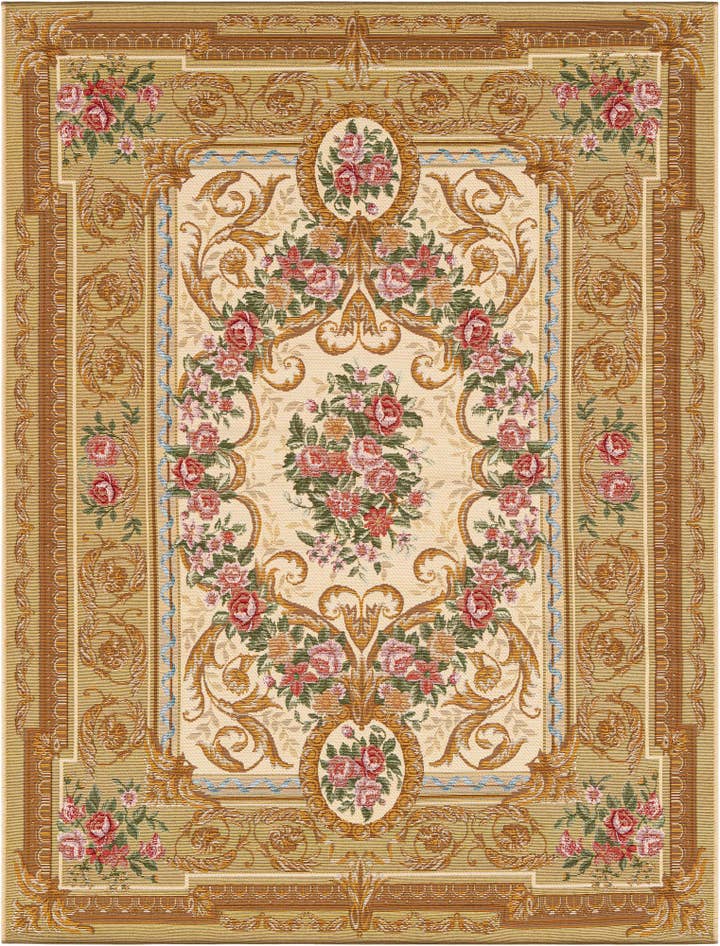 Detail image of 5' x 7' Easy-Clean Traditional Indoor / Outdoor Rug