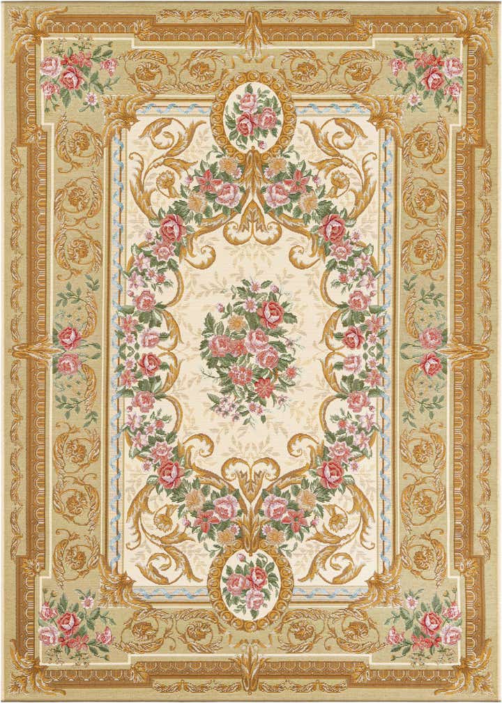 5' x 8' Easy-Clean Traditional Indoor / Outdoor Rug