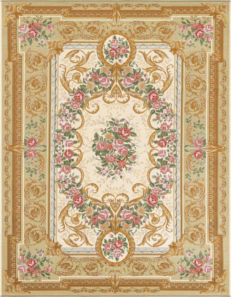 Detail image of 5' x 8' Easy-Clean Traditional Indoor / Outdoor Rug