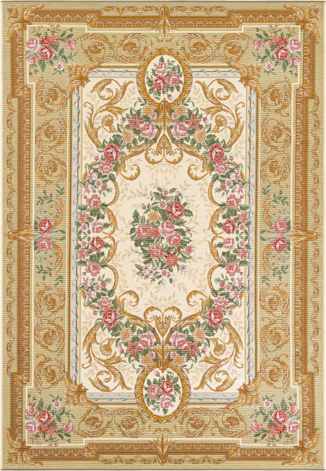 Detail image of 5' x 8' Easy-Clean Traditional Indoor / Outdoor Rug
