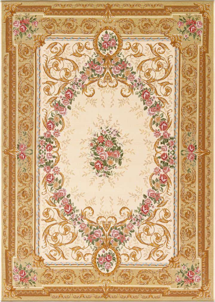 6' x 9' Easy-Clean Traditional Indoor / Outdoor Rug