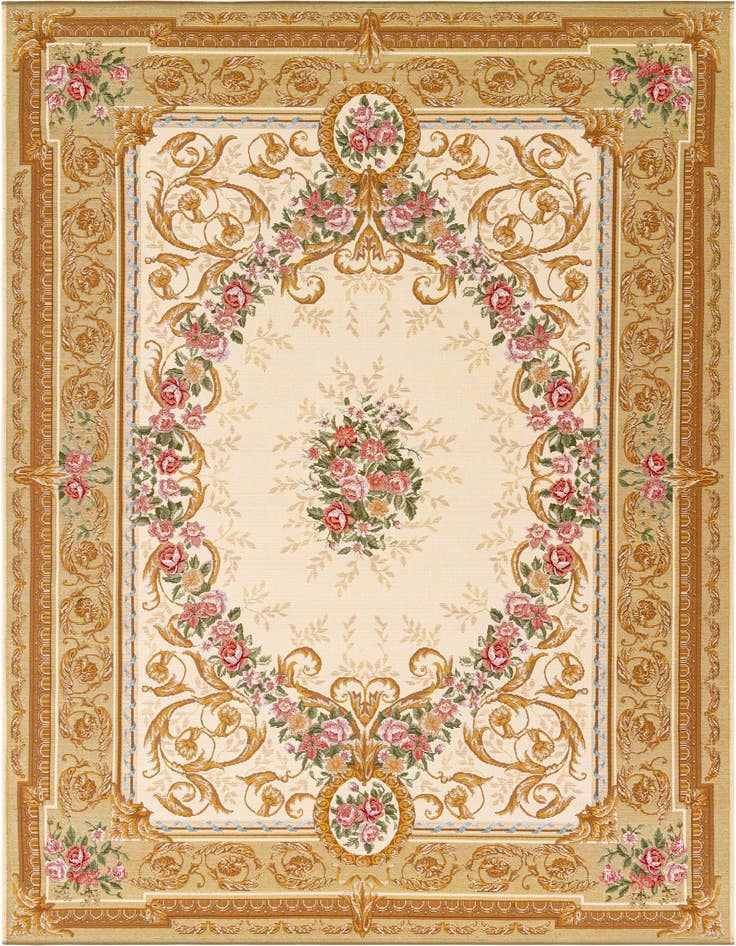 Detail image of 6' x 9' Easy-Clean Traditional Indoor / Outdoor Rug
