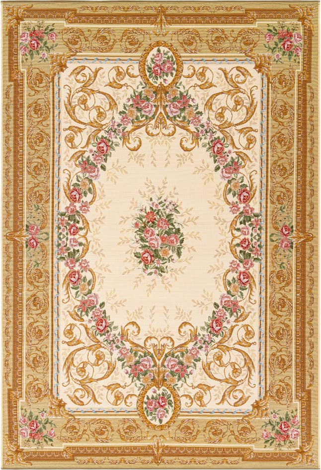 Detail image of 6' x 9' Easy-Clean Traditional Indoor / Outdoor Rug