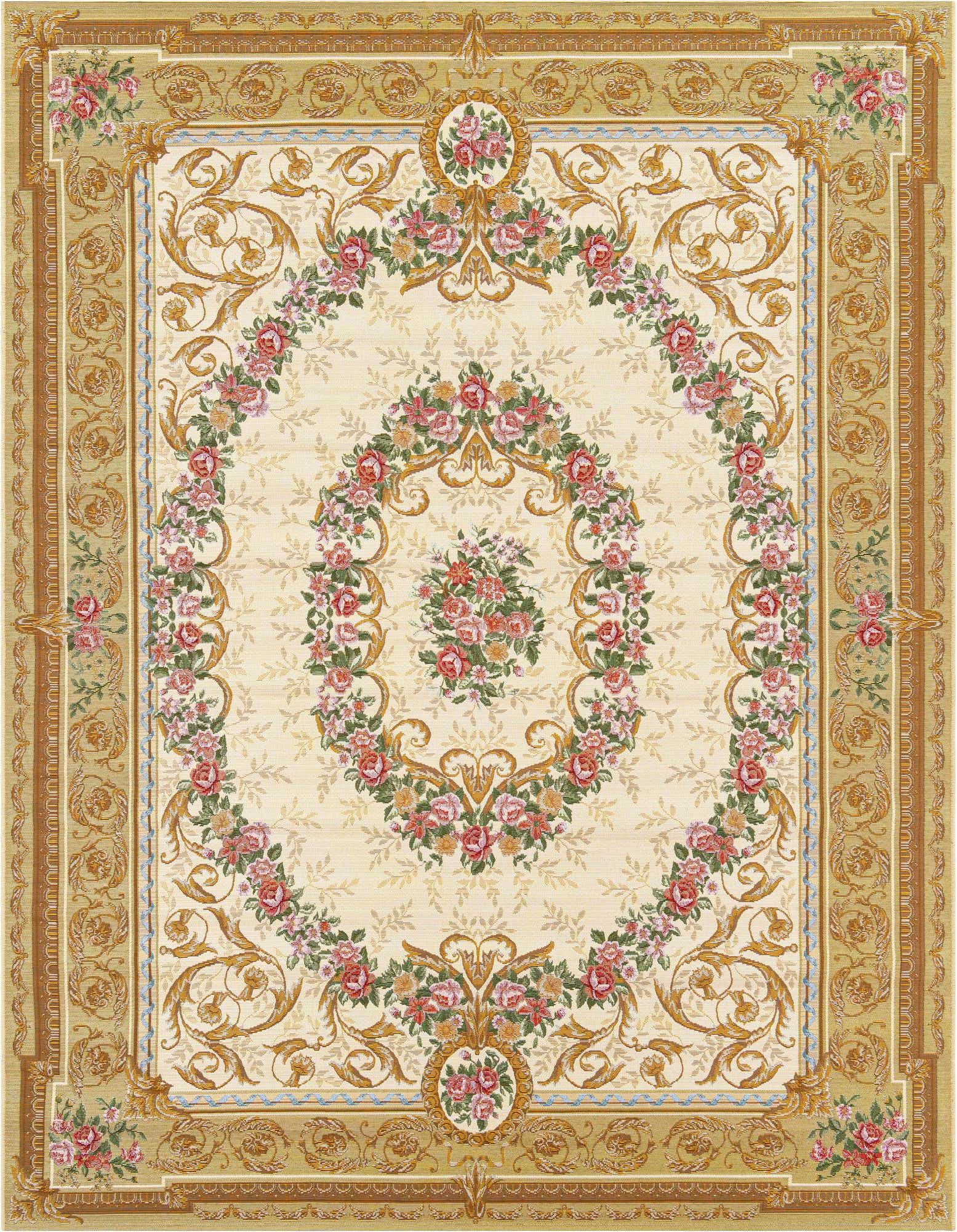 7' 10 x 10' Easy-Clean Traditional Indoor / Outdoor Rug