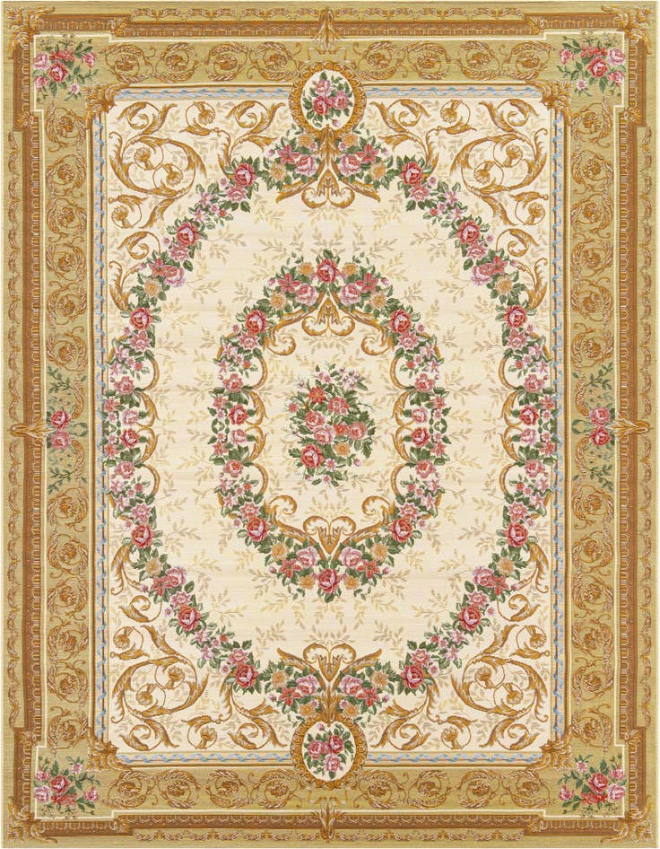 Detail image of 7' 10 x 10' Easy-Clean Traditional Indoor / Outdoor Rug
