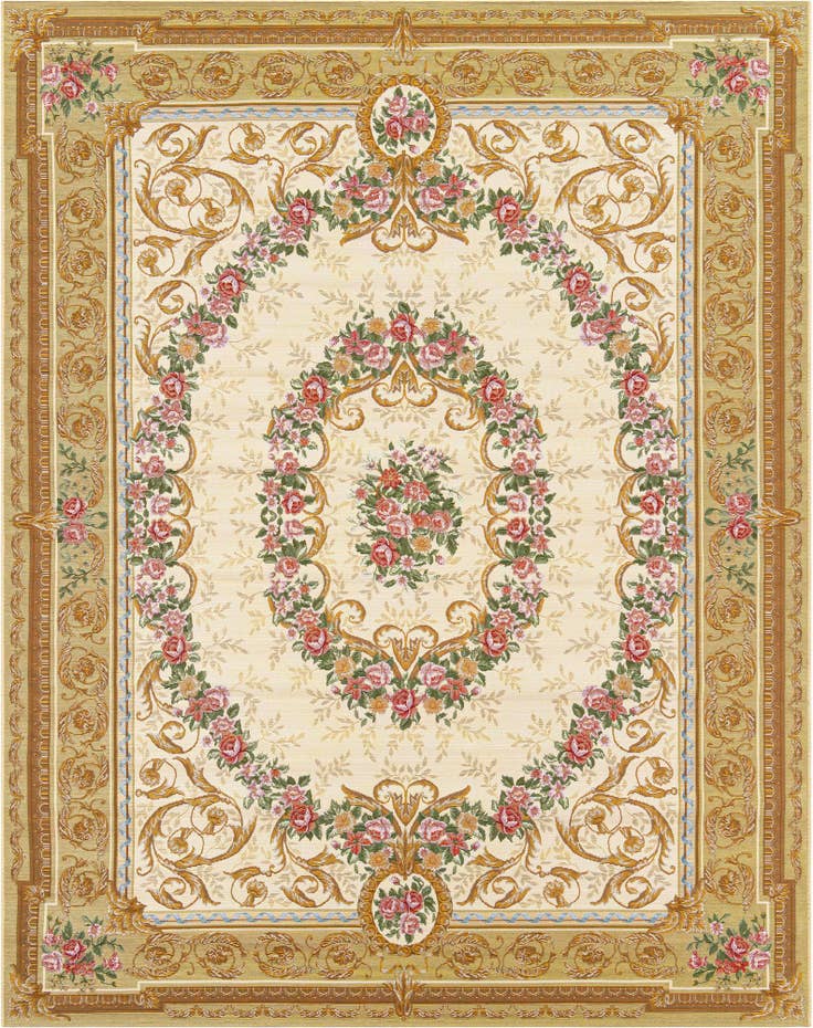 Detail image of 7' 10 x 10' Easy-Clean Traditional Indoor / Outdoor Rug