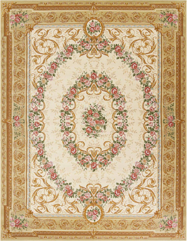Detail image of 9' x 12' Easy-Clean Traditional Indoor / Outdoor Rug