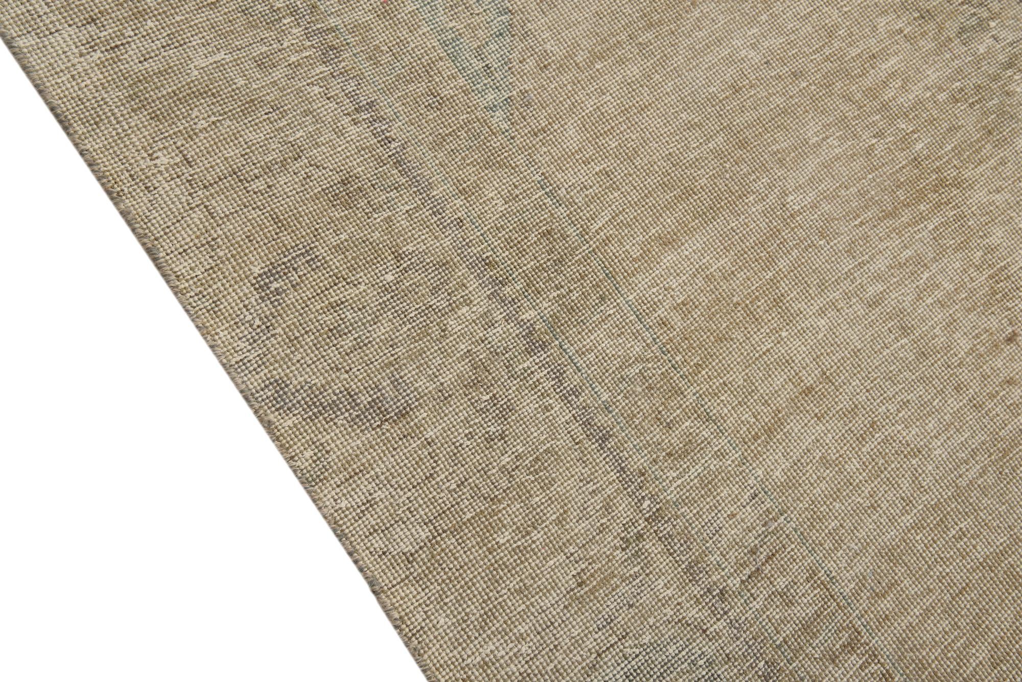 9' x 10' 9 Hand Knotted Ultra Vintage Persian Wool Rug
