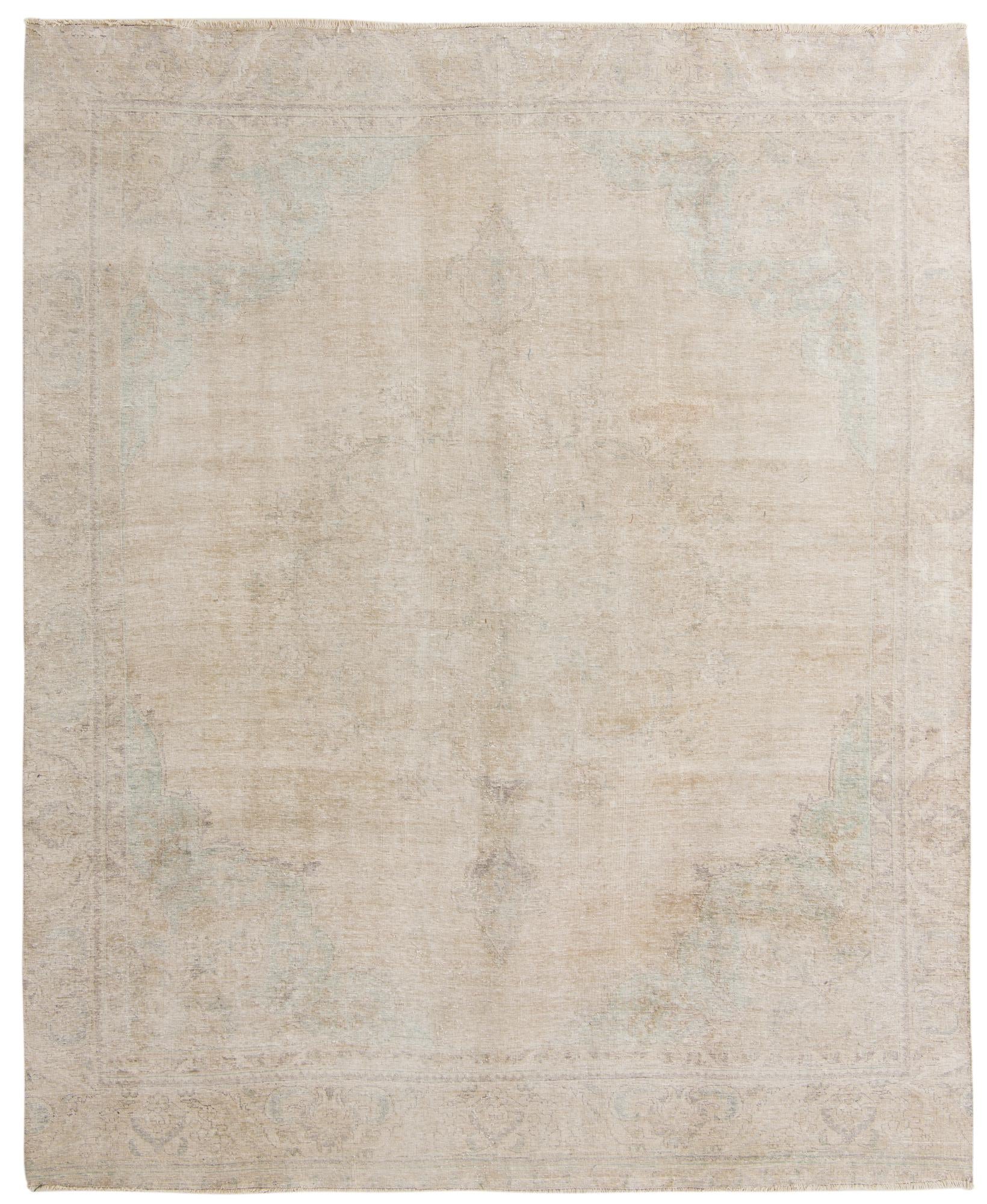 9' x 10' 9 Hand Knotted Ultra Vintage Persian Wool Rug