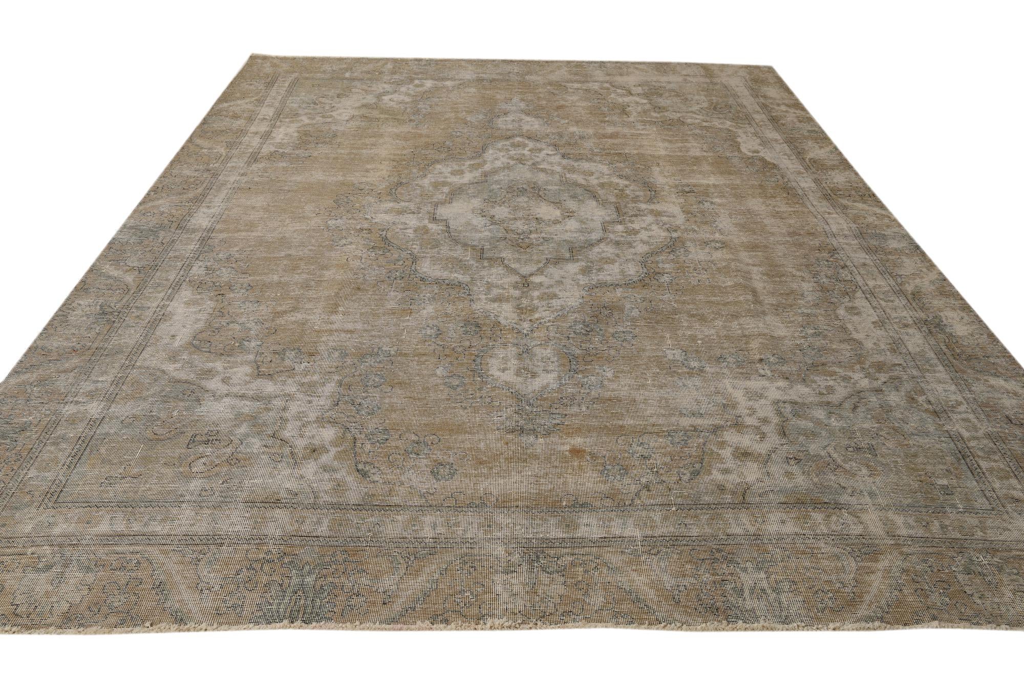 8' 8 x 11' 8 Hand Knotted Ultra Vintage Persian Wool Rug