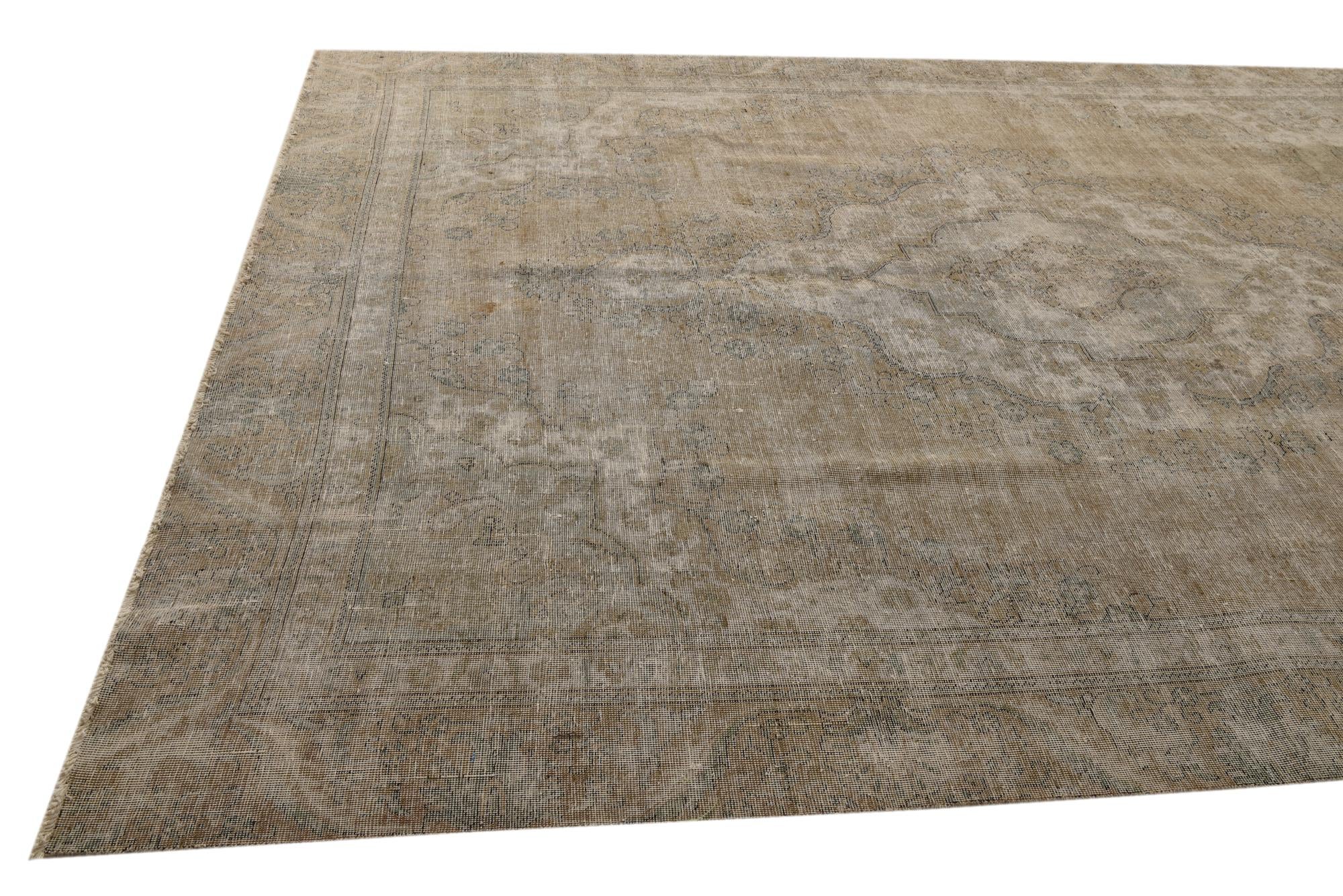 8' 8 x 11' 8 Hand Knotted Ultra Vintage Persian Wool Rug