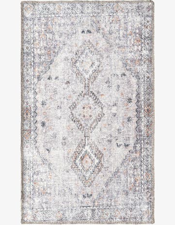 Ivory and Beige Washable Yara Rug