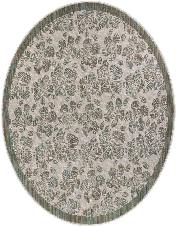 Detail image of 10' x 10' Easy-Clean Baja Indoor / Outdoor Round Rug