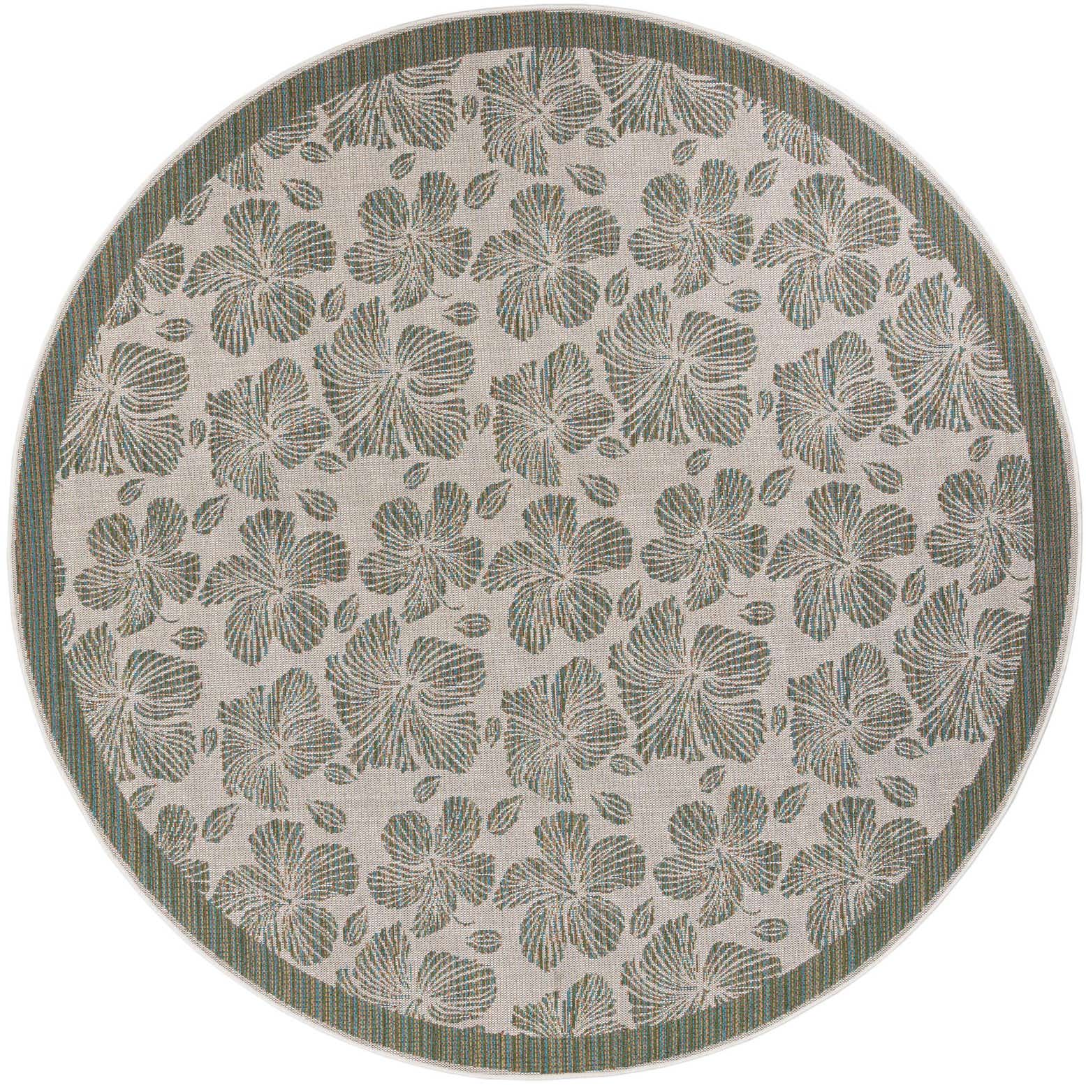 10' x 10' Easy-Clean Baja Indoor / Outdoor Round Rug