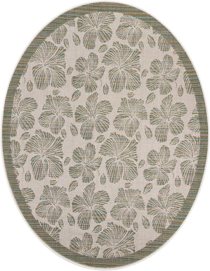 Detail image of 7' 10 x 7' 10 Easy-Clean Baja Indoor / Outdoor Round Rug