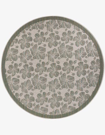 10' x 10' Easy-Clean Baja Indoor / Outdoor Round Rug
