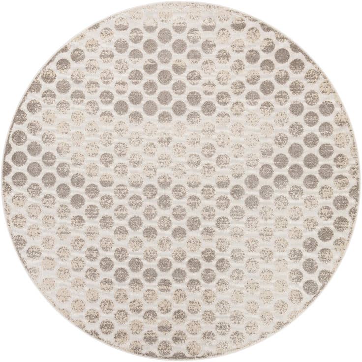 Detail image of 10' x 10' Easy-Clean Sabrina Soto Indoor / Outdoor Round Rug